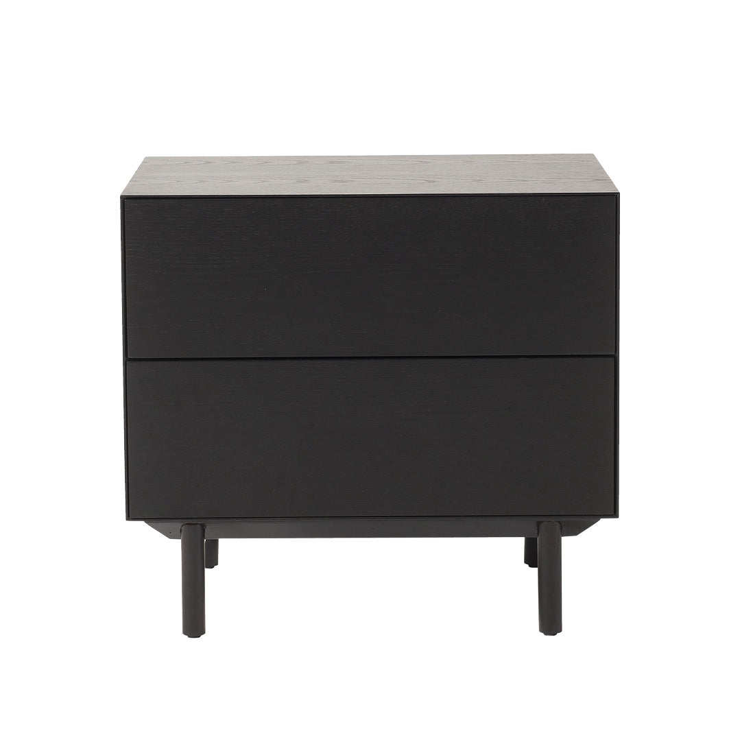 Compound bedside cabinet black