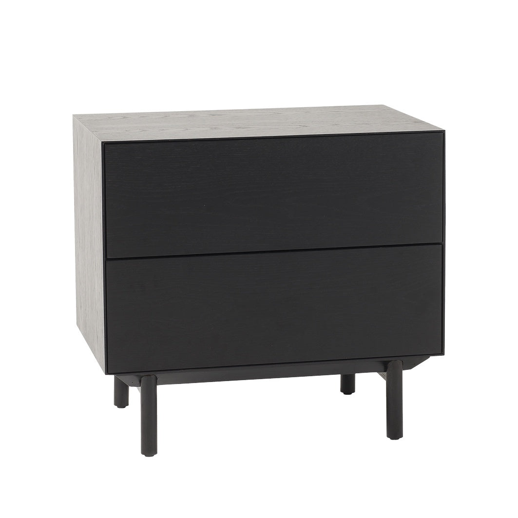 Compound bedside cabinet black