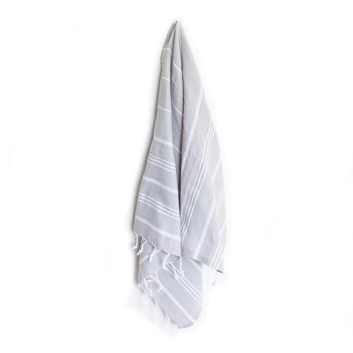 Turkish hand towel pale grey