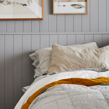 SOW pinstripe linen pillowcase set