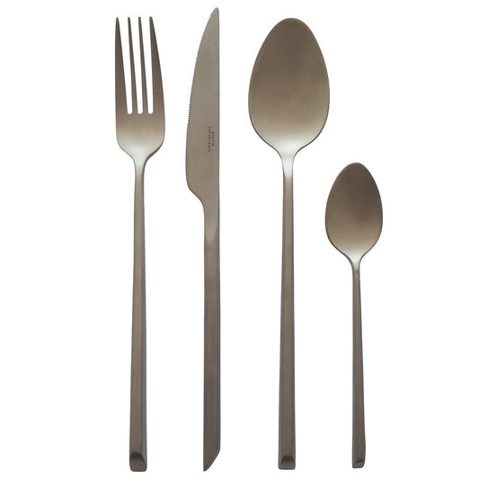 Stainless Steel 16-piece Cutlery Set Satin