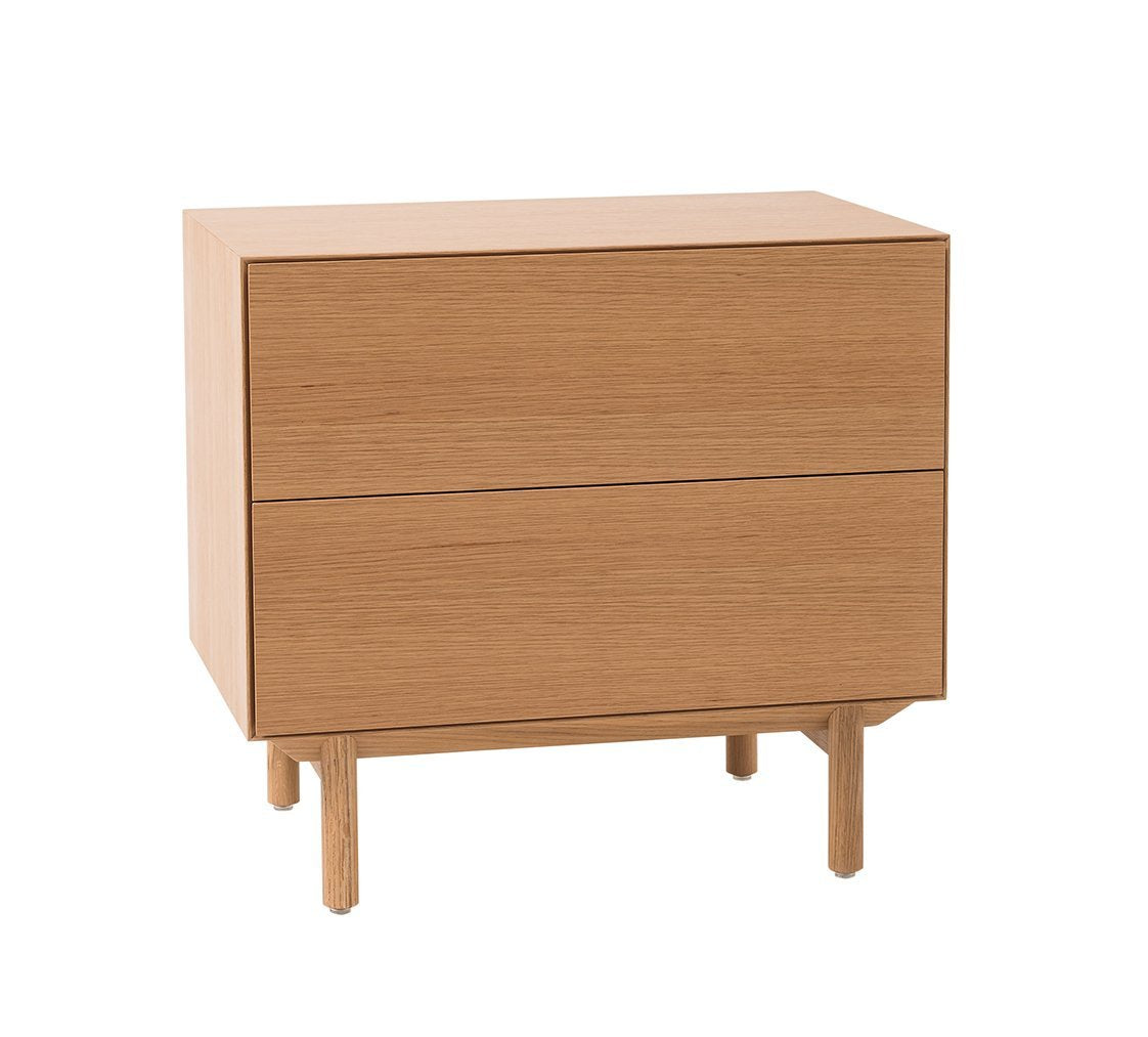 Compound bedside cabinet natural