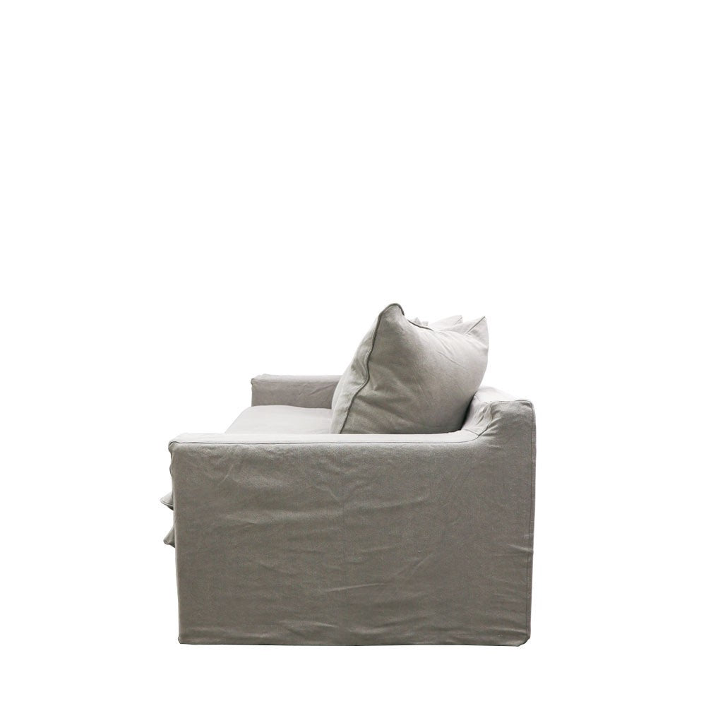 Keely slip cover 3-seater sofa cement