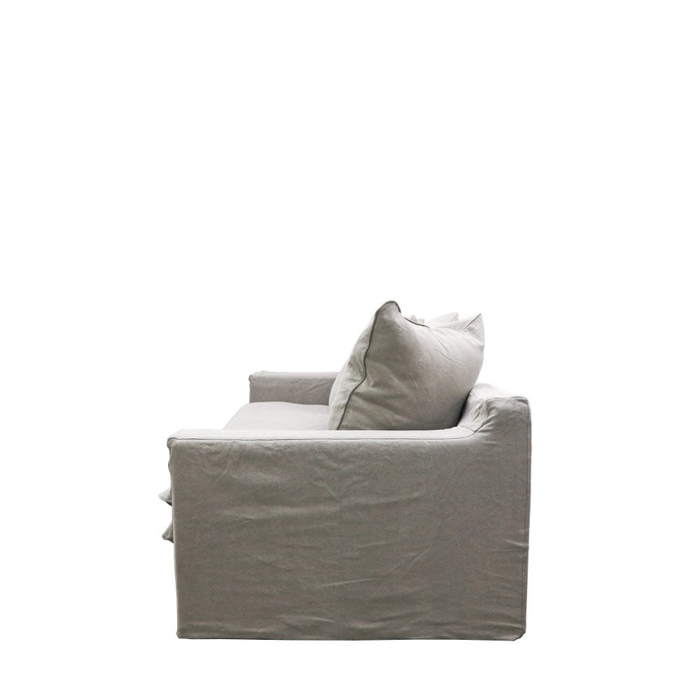Asher slip cover 3.5 seater sofa concrete
