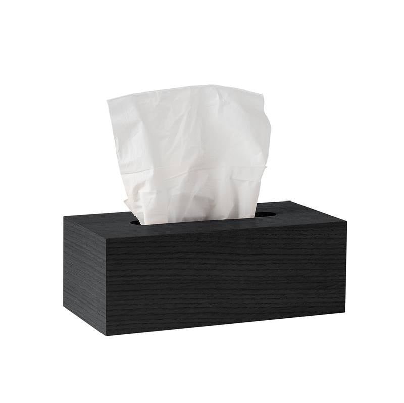 Rectangle tissue box black