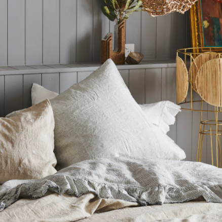 SOW pinstripe linen pillowcase set