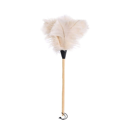 Feather duster 44cm long white