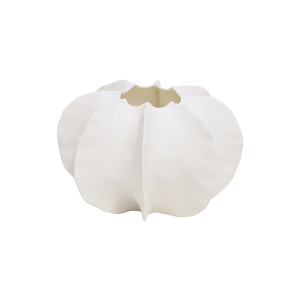 Fine bone china pod vase white