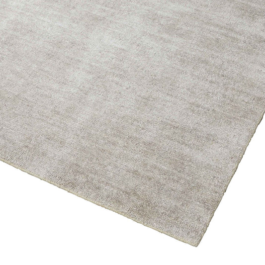 Almonte bamboo silk & wool rug oyster 200 x 300cm