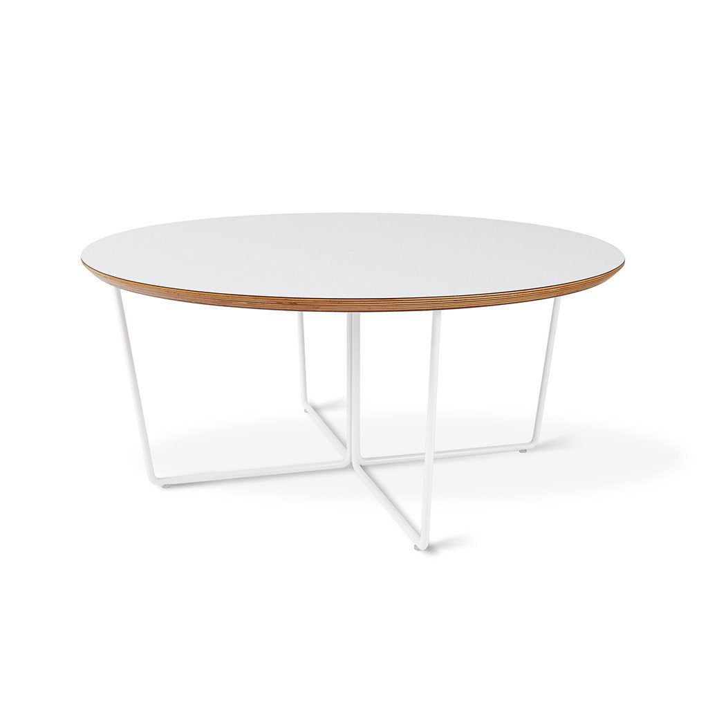 Gus ply wood Coffee Table white 89cm