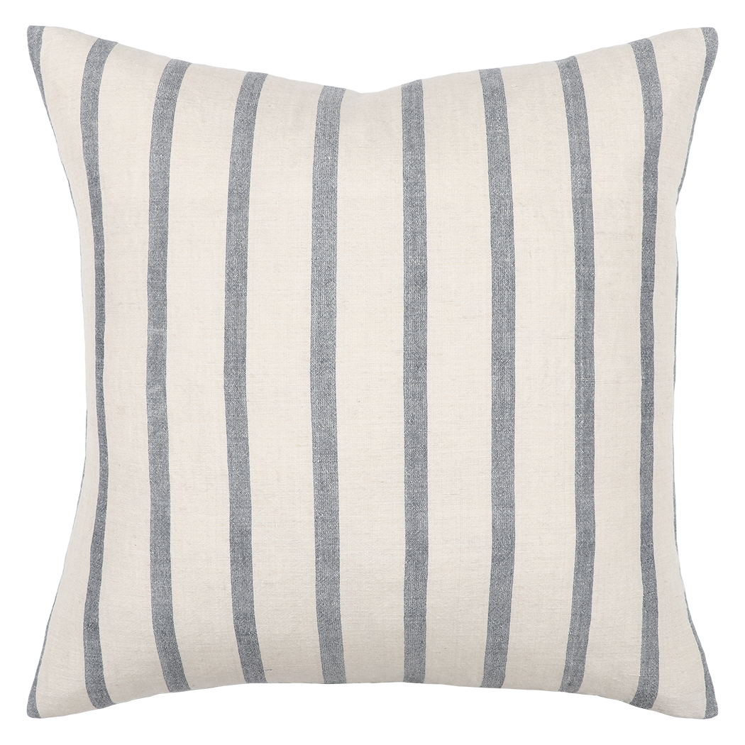 Hampton linen blend cushion cover 55cm cloudburst
