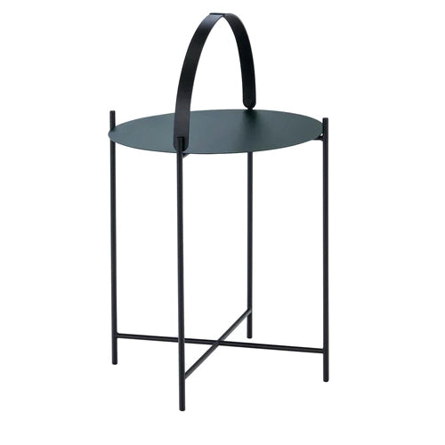 Outdoor tray table 46cm black