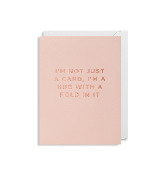 Hug with a fold mini card
