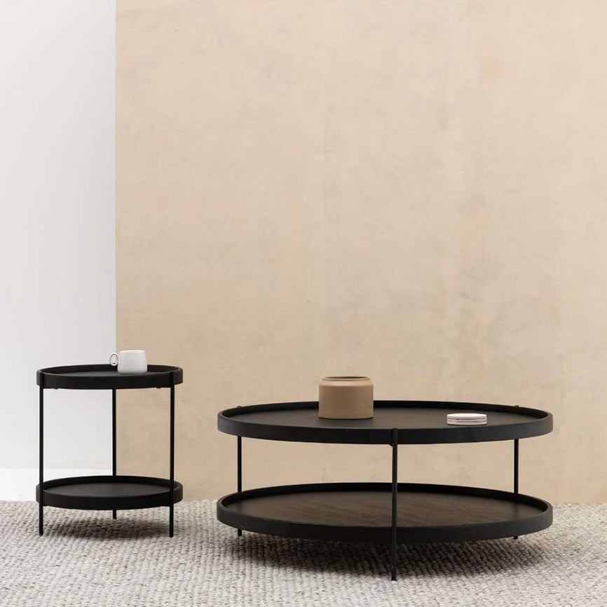Sketch humla oak coffee table black 90cm