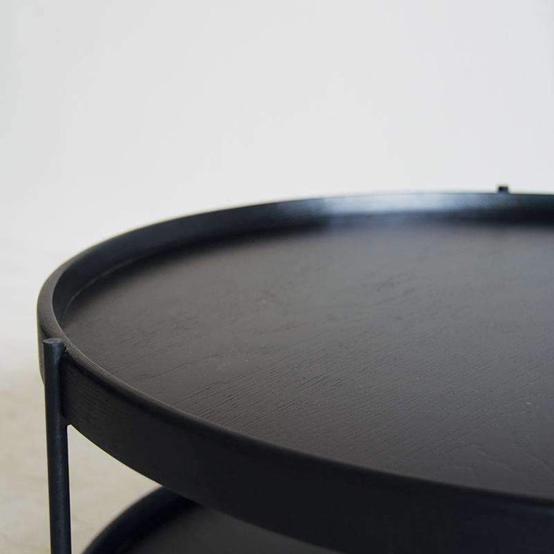 Sketch humla oak coffee table black 90cm