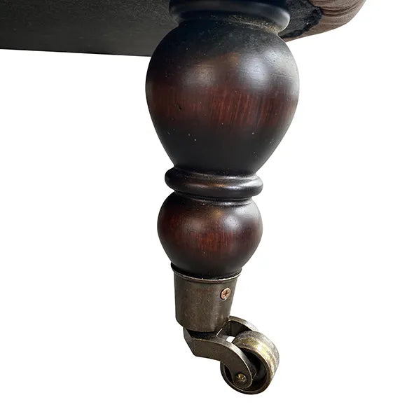 Antique leather armchair brown