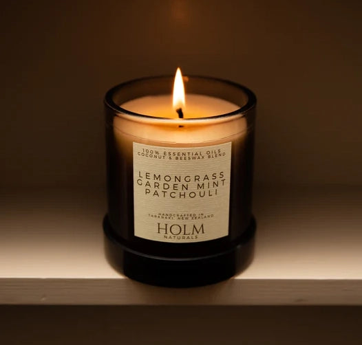 Holm scented candle lemongrass, patchouli & mint