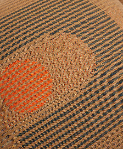 Loop road cushion cover 55cm tanzine