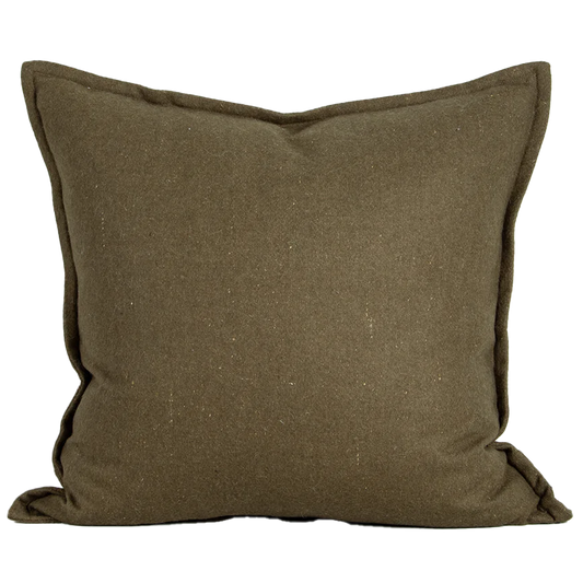 Maximus wool blend cushion cover khaki 55cm