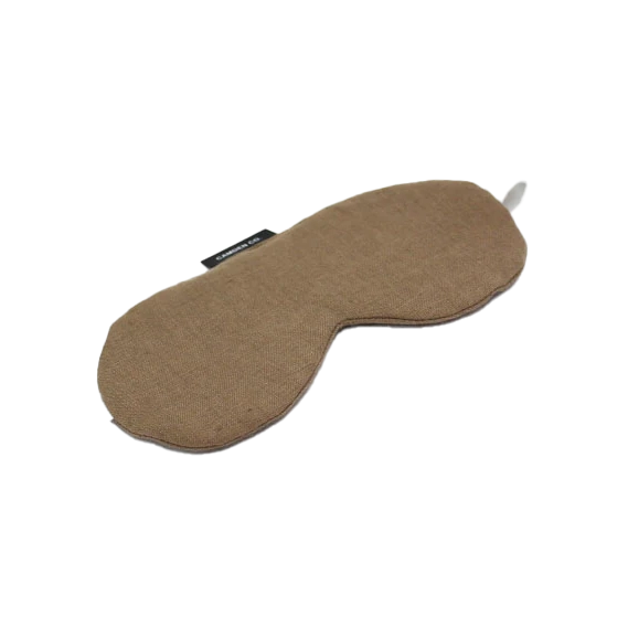 Linen eye mask mocha