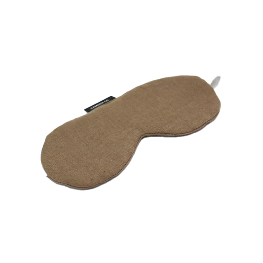 Linen eye mask mocha
