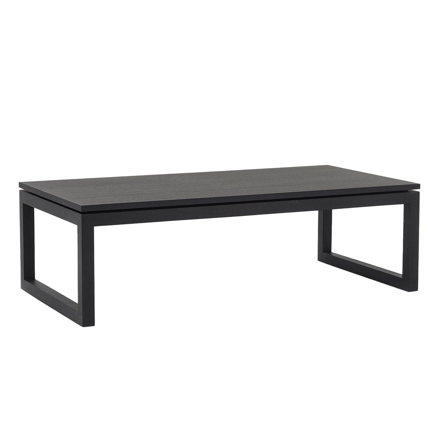 NZ made framed coffee table black