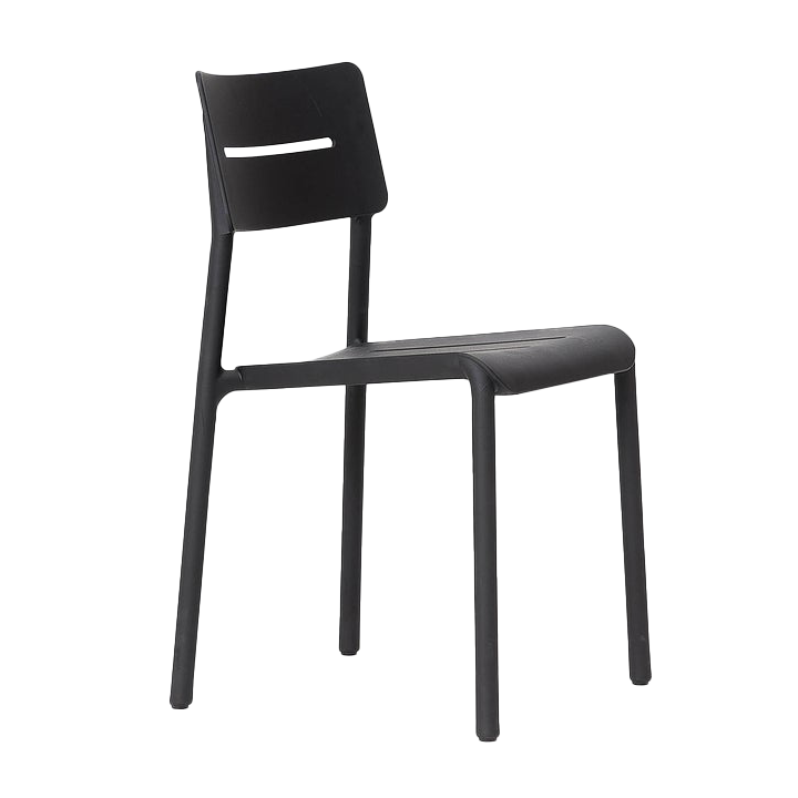 Otto outdoor dining chair black