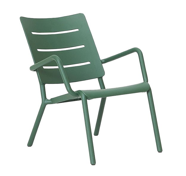 Otto outdoor lounger chair green