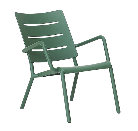 Otto outdoor lounger chair green