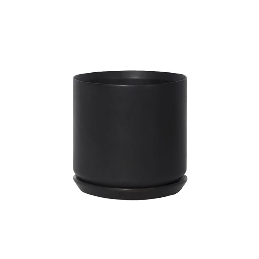 Oslo planter medium black