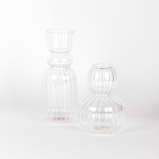 Lucia clear glass vase