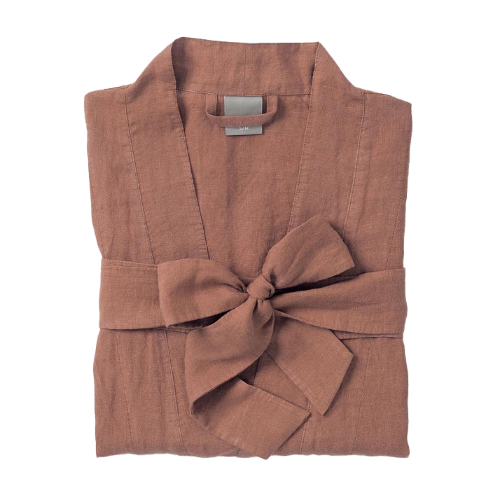 Linen Bathrobe - Vintage Washed, Linen Dressing Gown