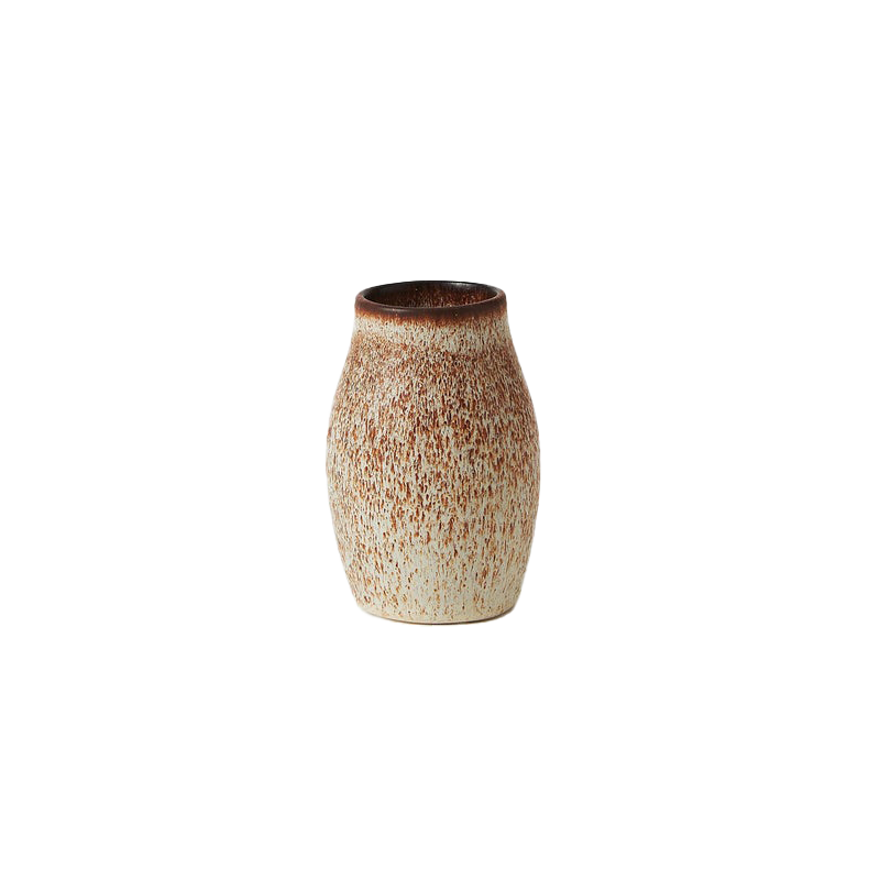 Small pod bud vase nut 11cm high