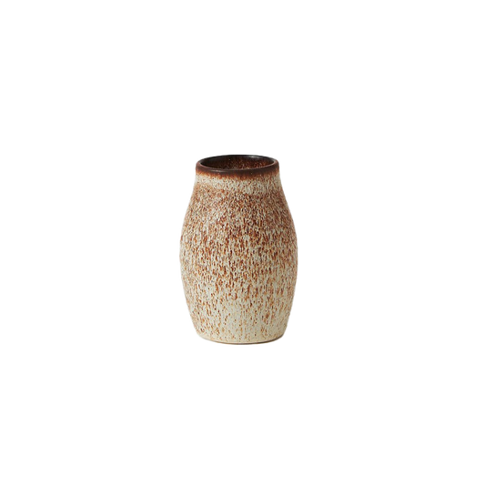Small pod bud vase nut 11cm high