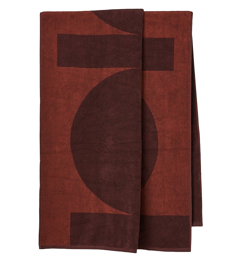 Reflect beach towel ruby & mulberry