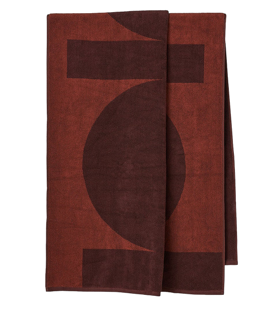 Reflect beach towel ruby & mulberry