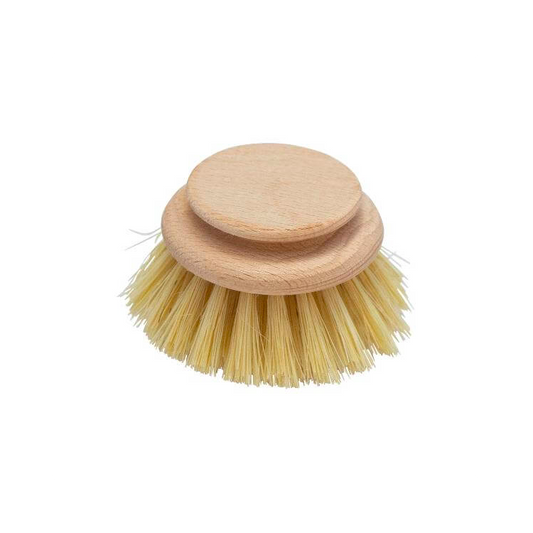 Dish brush replacement head wooden