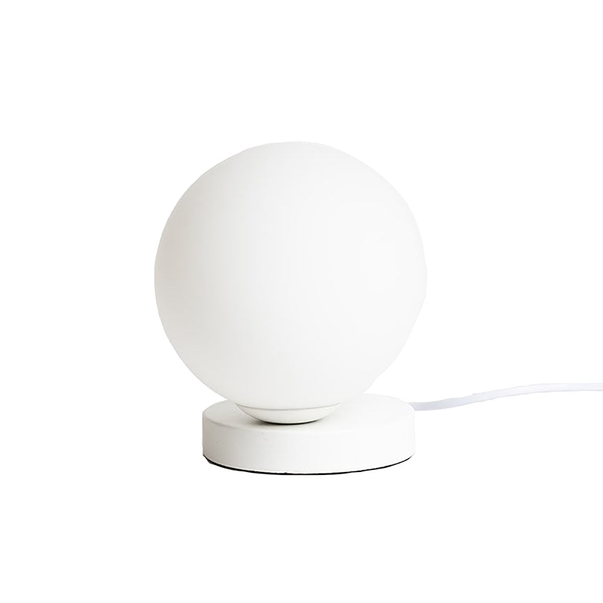 Round frosted table lamp