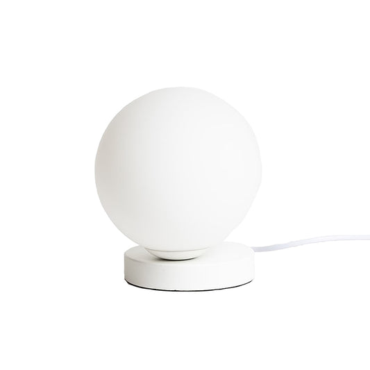 Round frosted table lamp