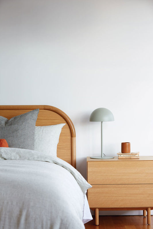 Linen duvet cover pinstripe