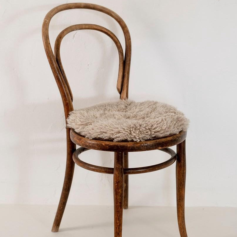 Shaggy NZ wool seat cover round