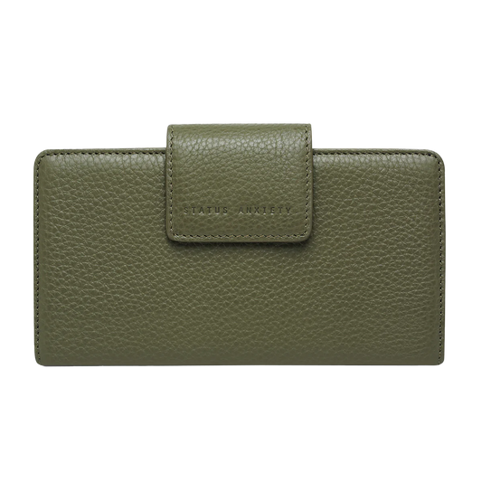 Ruins leather wallet khaki