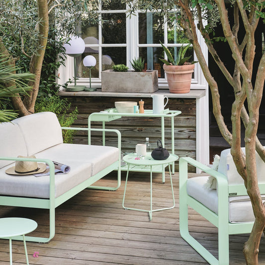 Luxembourg bar trolley clay grey