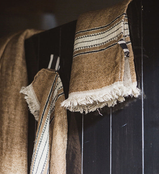 Belgian linen fouta throw Bruges 110 x 180cm