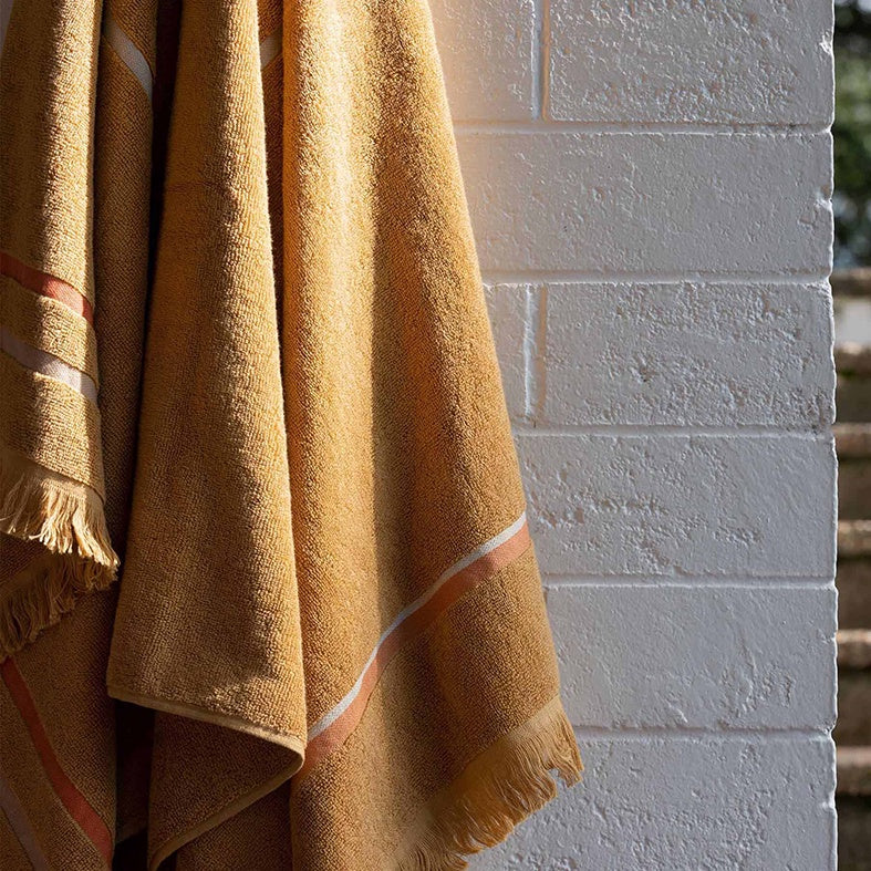 Umi cotton beach towel butternut