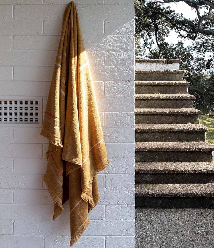 Umi cotton beach towel butternut