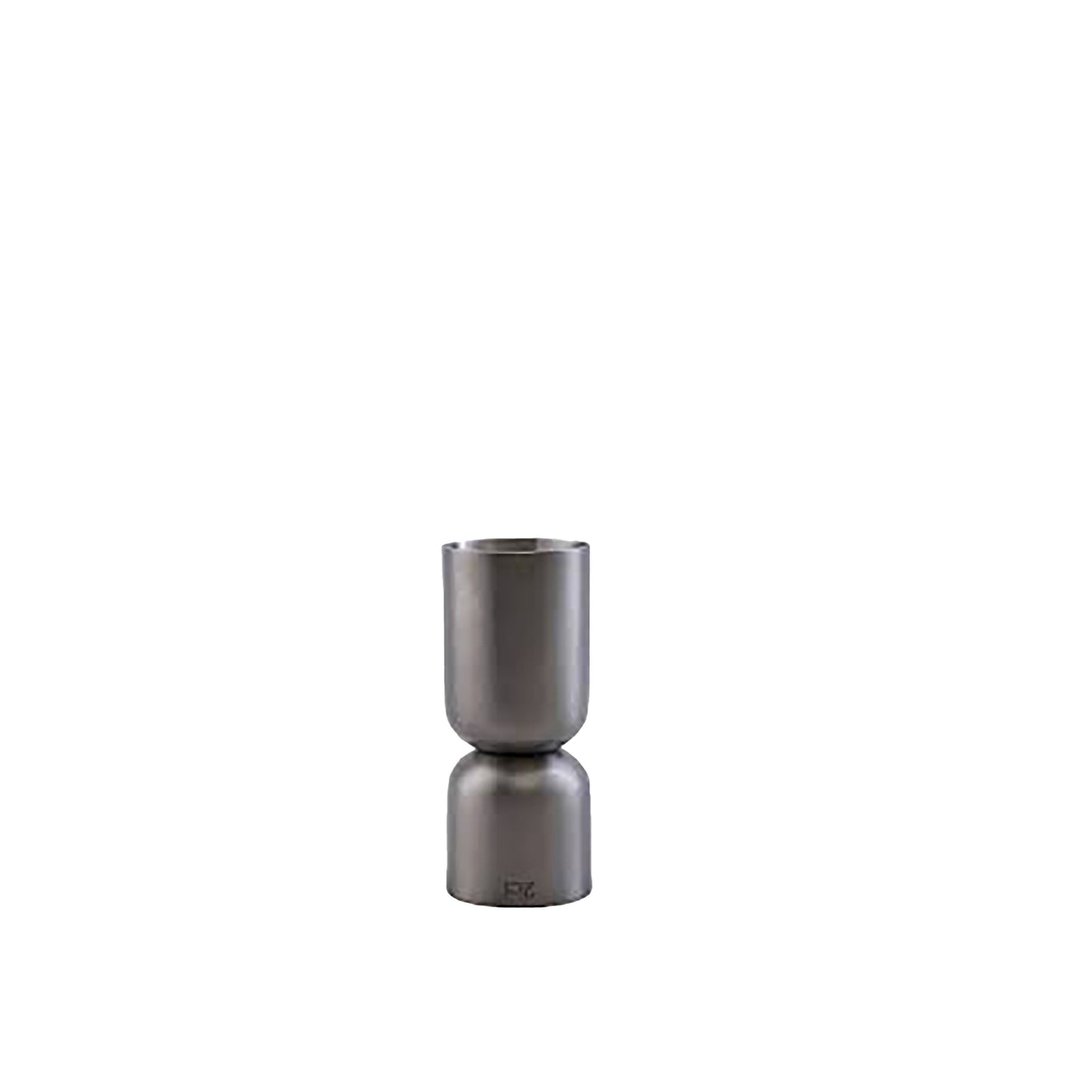 Stainless steel spirit measure gun metal