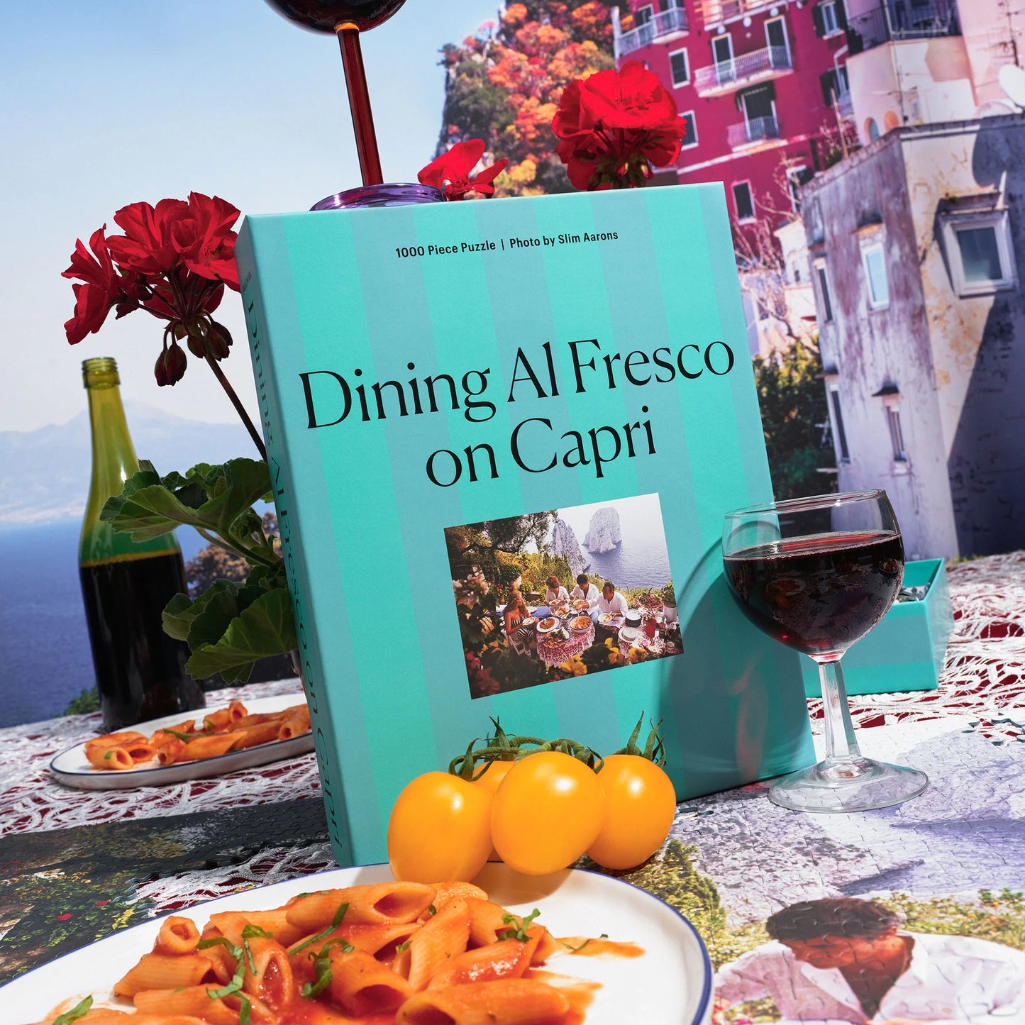 1000-piece Slim Aarons jigsaw puzzle Dining Al Fresco on Capri