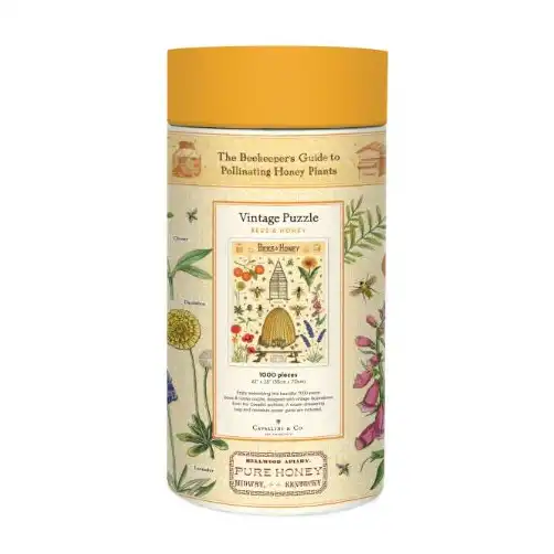 1000-piece vintage jigsaw puzzle bees & honey