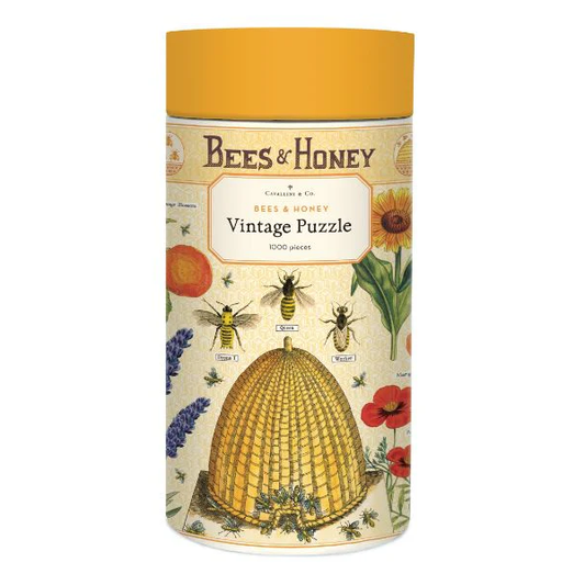1000-piece vintage jigsaw puzzle bees & honey